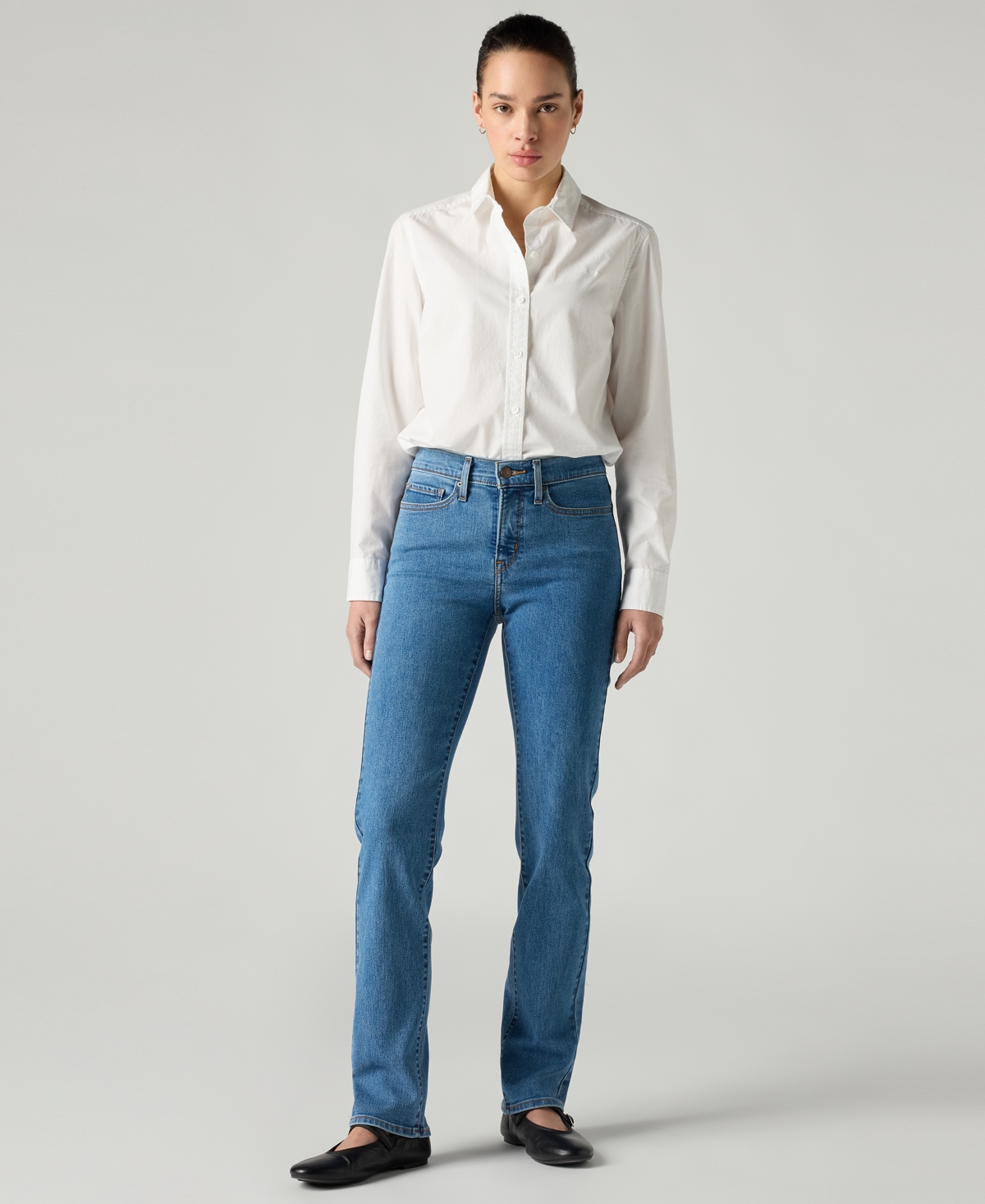 Levi's Juniors' Shaping Straight Leg Jeans