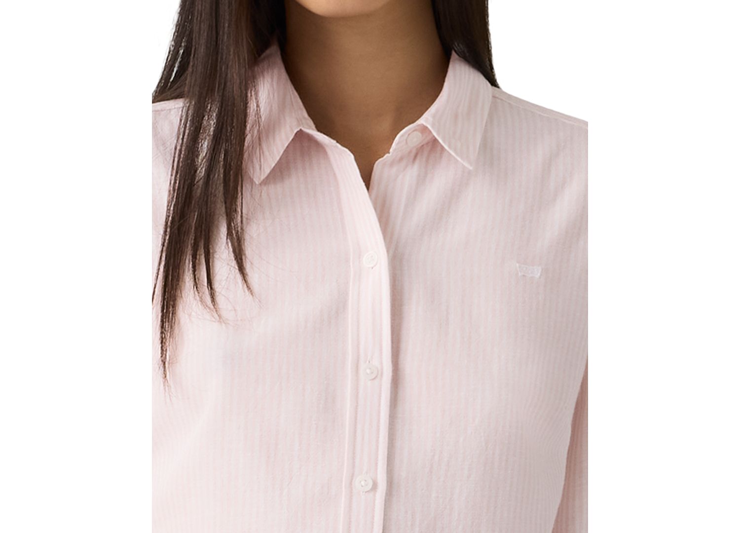 Women's Striped Point Collar Shirt