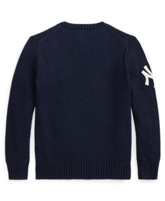 Boys' 8-20 Yankees Bear Crewneck Sweater