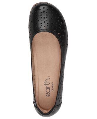 Women's Bentlee Cutout Leather Slip-On Ballet Flats