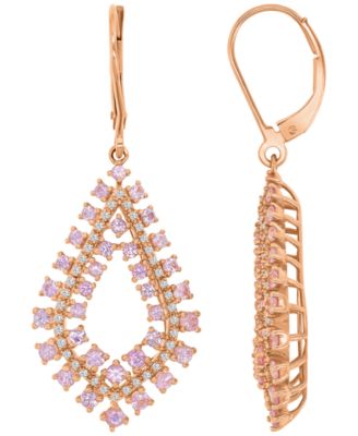 Pink Sapphire (2.48 ct. t.w.) & Diamond Earrings