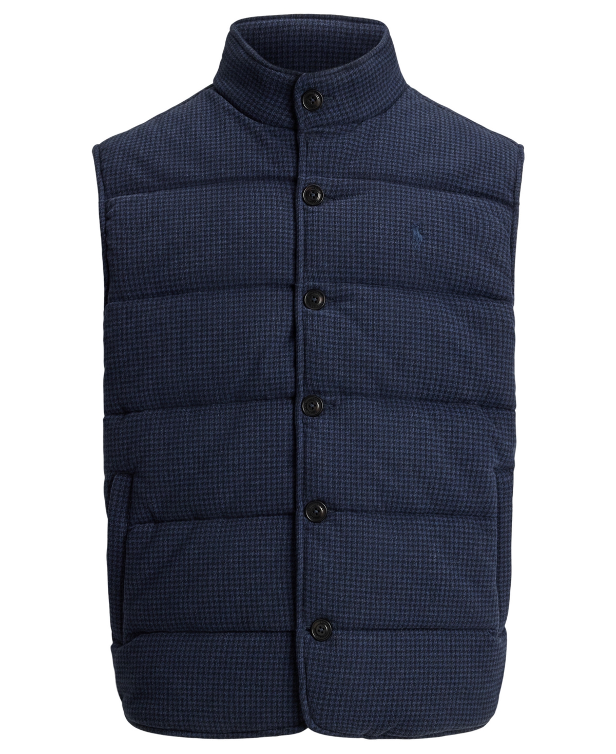 Polo Ralph Lauren Men's Herringbone Print Estate Mock-Neck Rib Vest