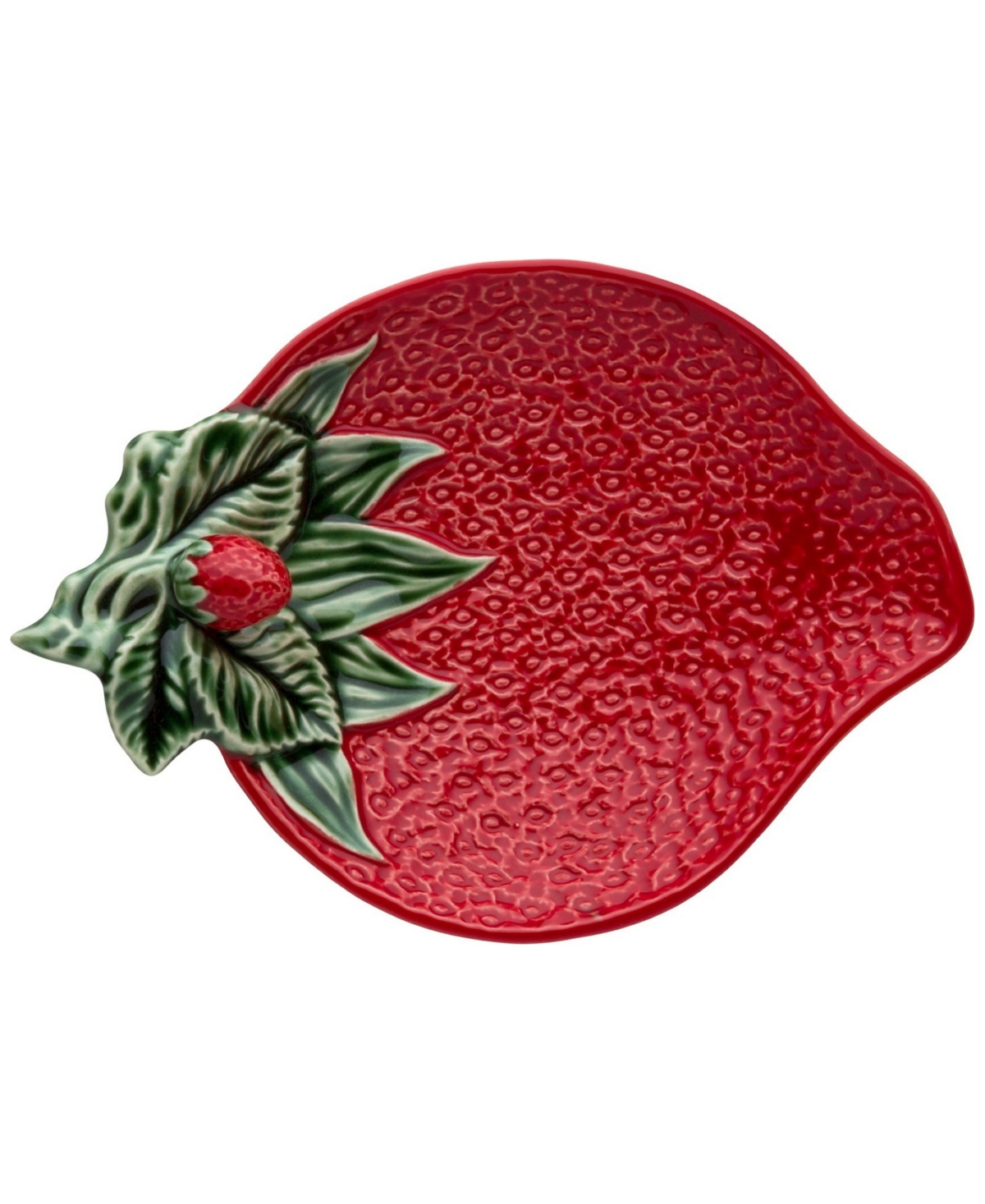 Bordallo Pinheiro Strawberries Olive Dish, Set of 2