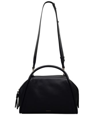Golborne Medium Leather Ziptop Satchel Bag