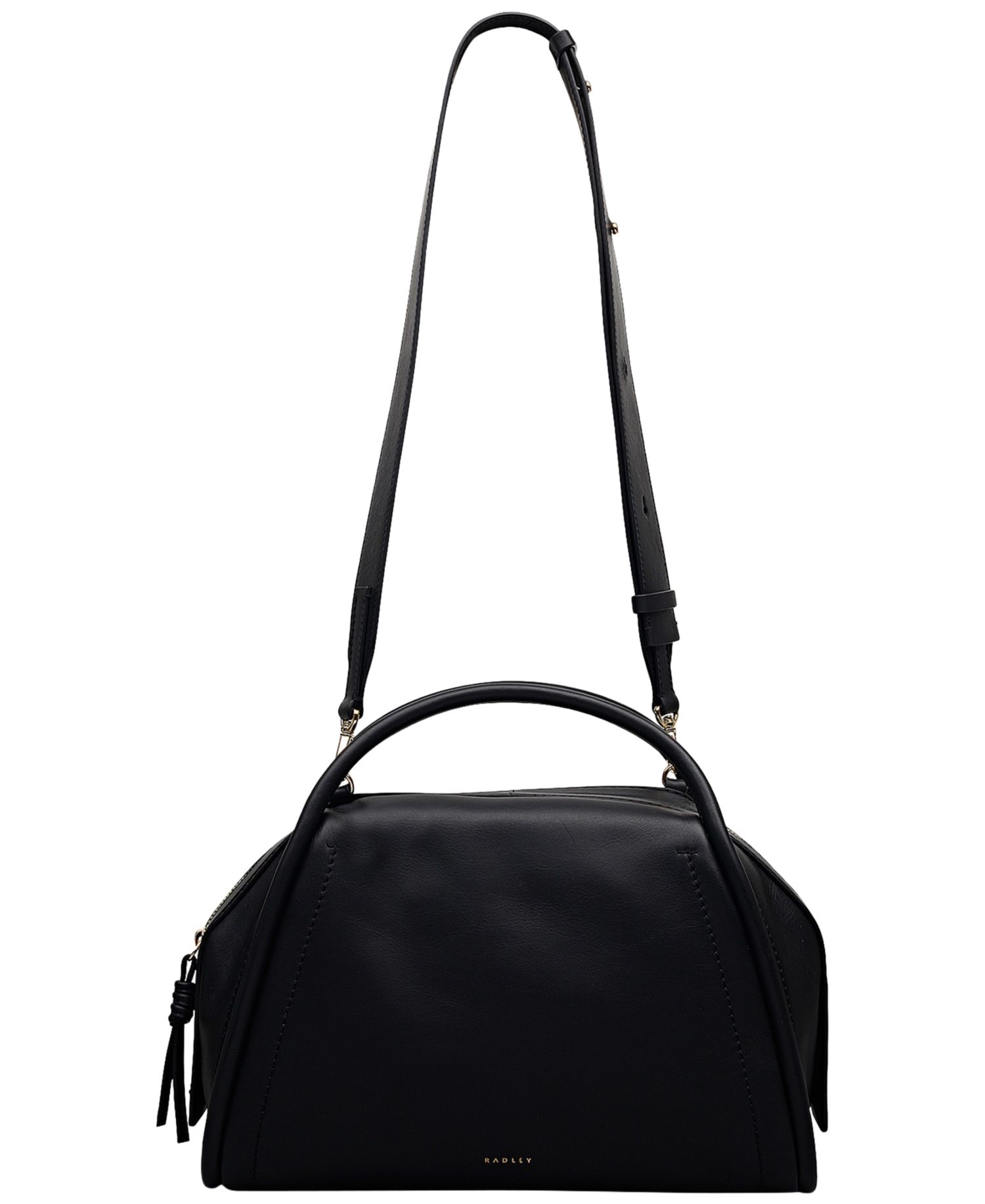 Golborne Medium Leather Ziptop Satchel Bag