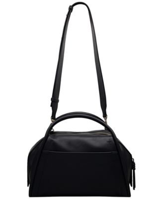 Golborne Medium Leather Ziptop Satchel Bag