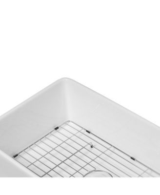 30x20x9-Inch Porcelain Ceramic Farmhouse Apron Front Single Bowl Kitchen Sink