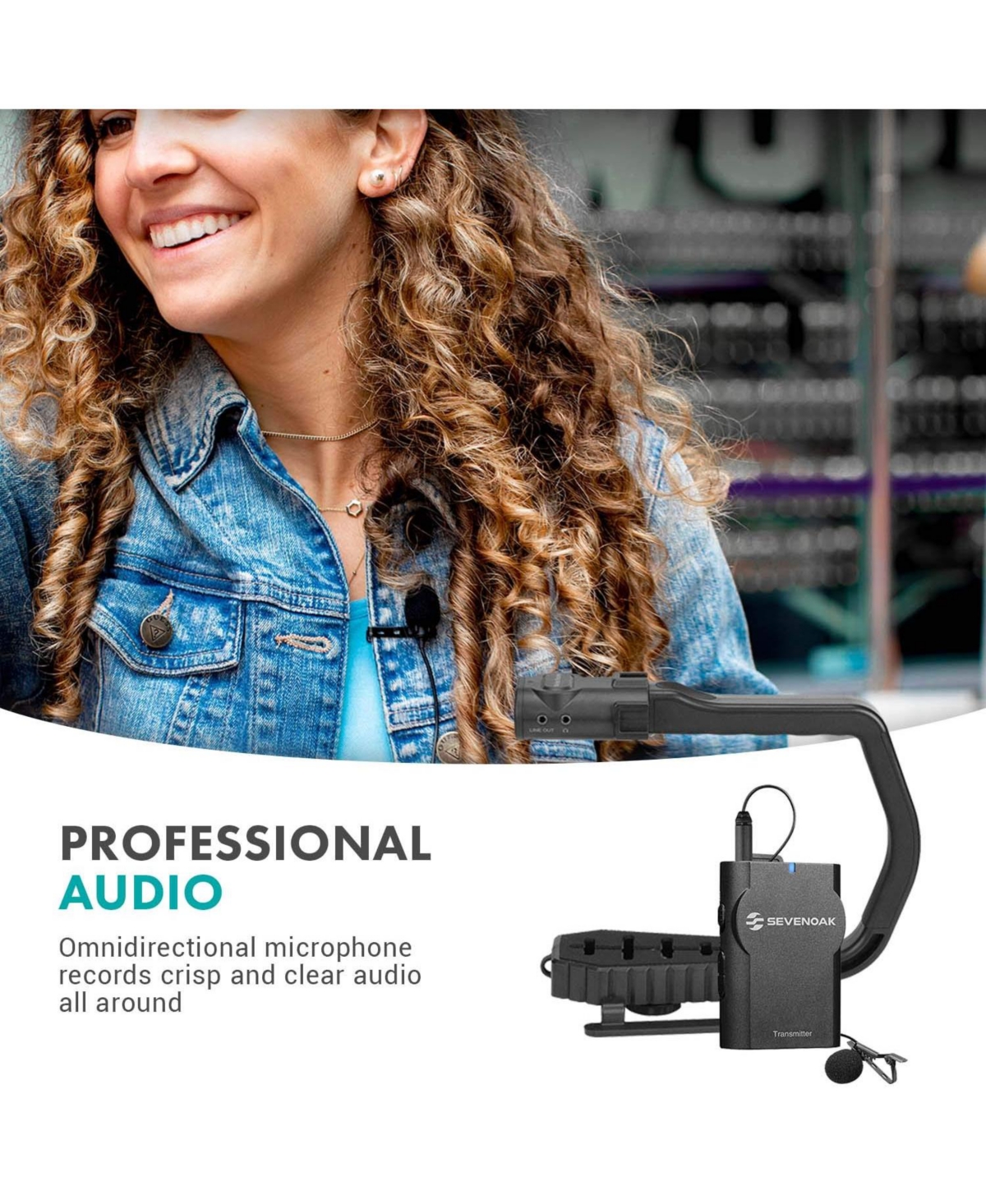 Movo MicRig-W1 Wireless Microphone Filmmaker Handle