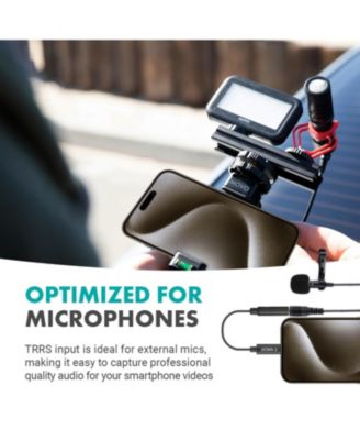 Female 3.5mm TRRS Microphone Adapter Cable to USB-C Connector Dongle