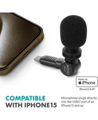 External USB-C Microphone for iPhone 15/16 - Mic for iPhone 15/16, USB-C Devices