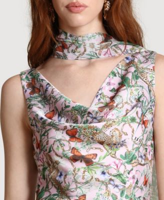 Women's Cowl Neck Mini Dress