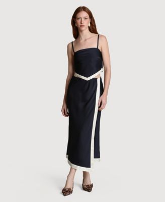 Women's Asymmetrical Wrap Midi Skirt