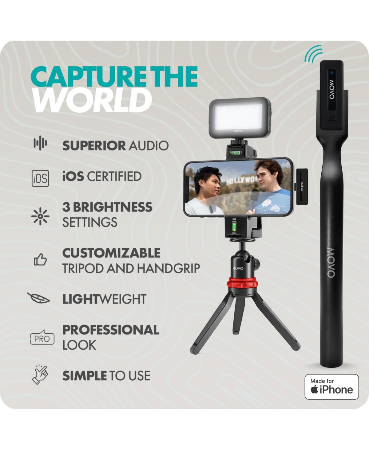 Movo iVlogger Wireless Vlogging Kit for iPhone