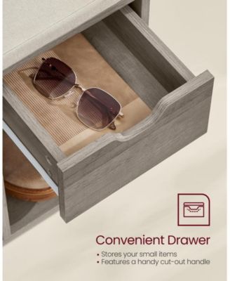 Entryway Bench with Cushioned Seat for Stylish and Comfortable Storage