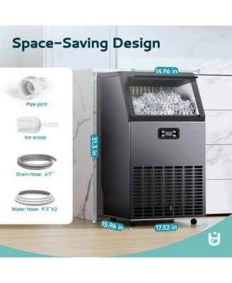 Ice Storage 150-lb Ice Per day Freestanding Cubed Ice Maker
