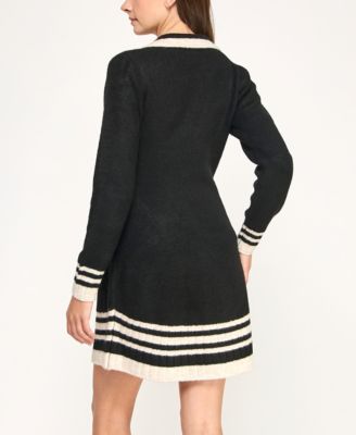 Juniors' Collared Sweater Polo Dress