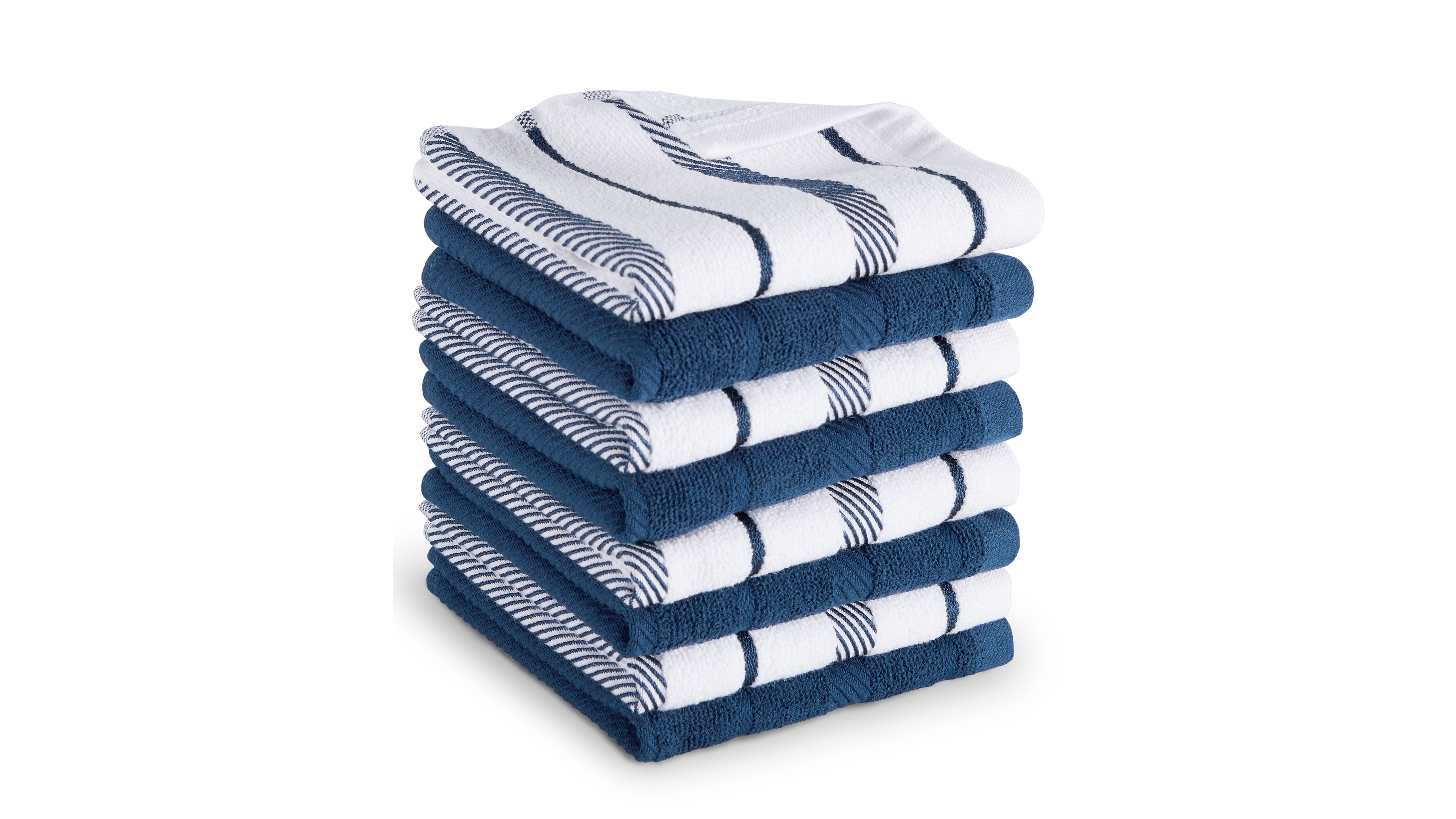 KitchenAid Albany Stripe Dishcloth Set, 8-Pack