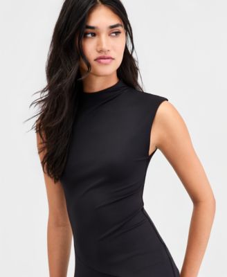 Women's High-Neck Sleeveless Dress