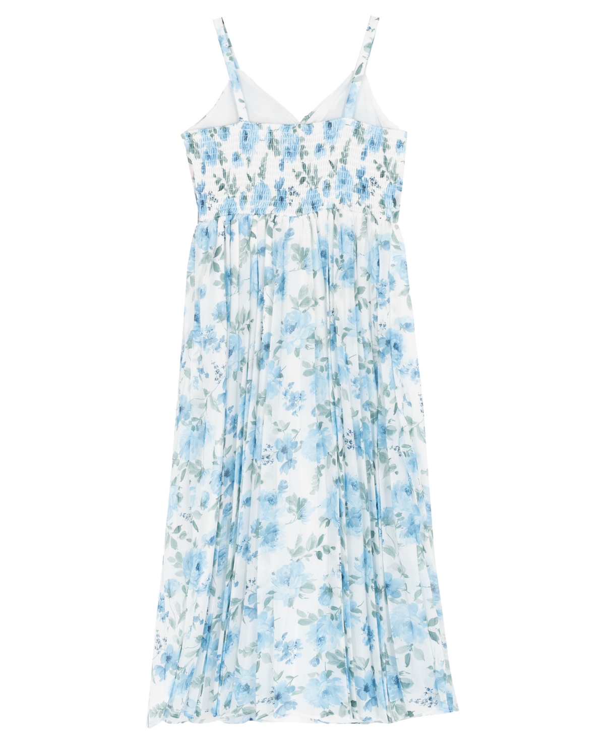 Rare Editions Girls' 7-16 Floral V-Neck Maxi Dress