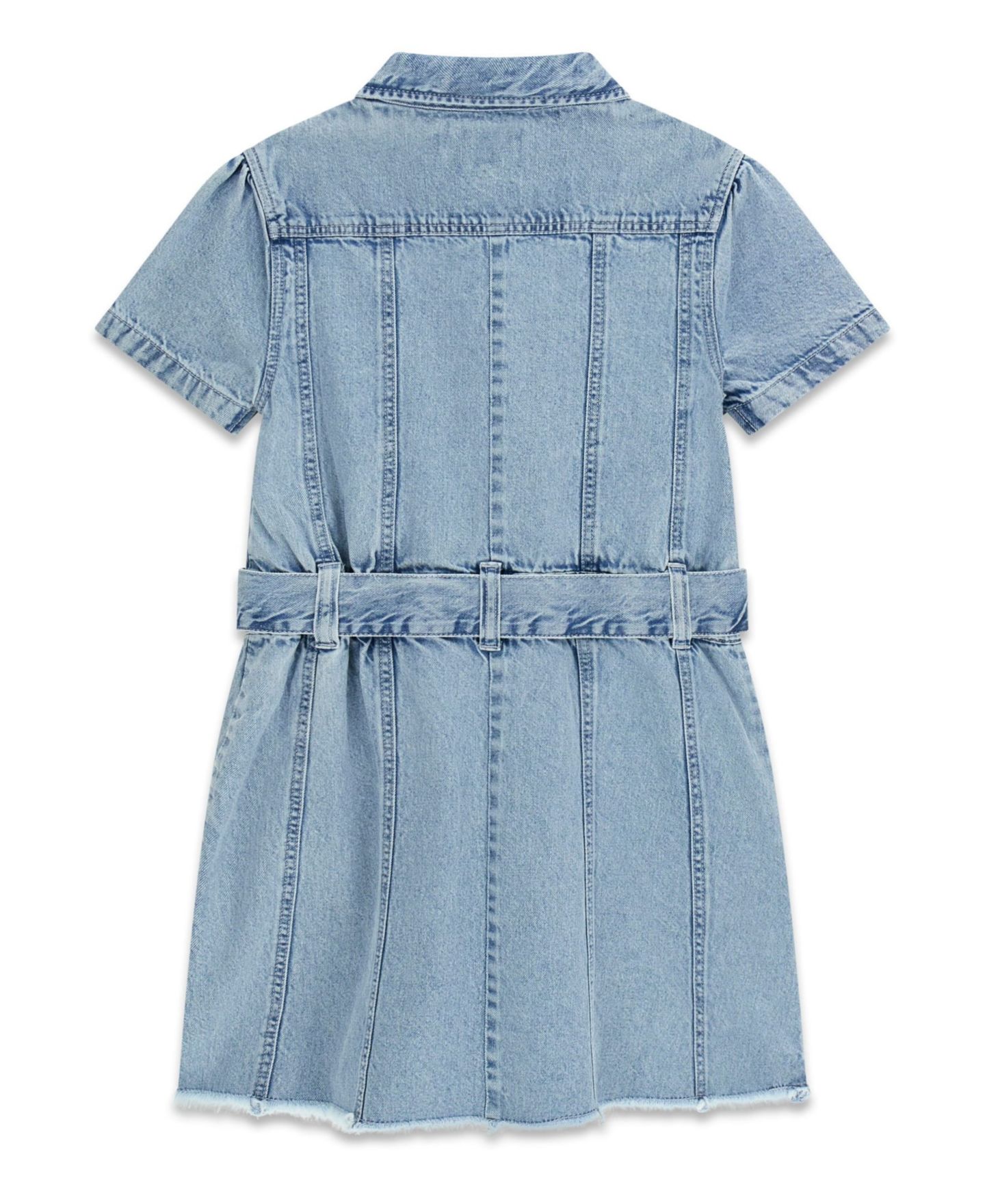Платье GUESS Short-Sleeve Denim Dress для девочек, цвет: Синий — фото 2