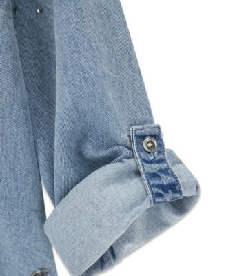 Girls' 7-16 Denim Long-Sleeve Shirt