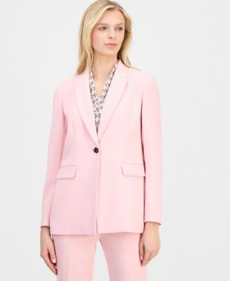 Women's Notched-Collar One-Button Blazer