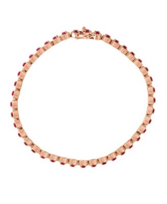 Ruby (2.67 ct. t.w.) and Diamond (1-1/5 ct. t.w.) Bracelet in 14k Rose Gold