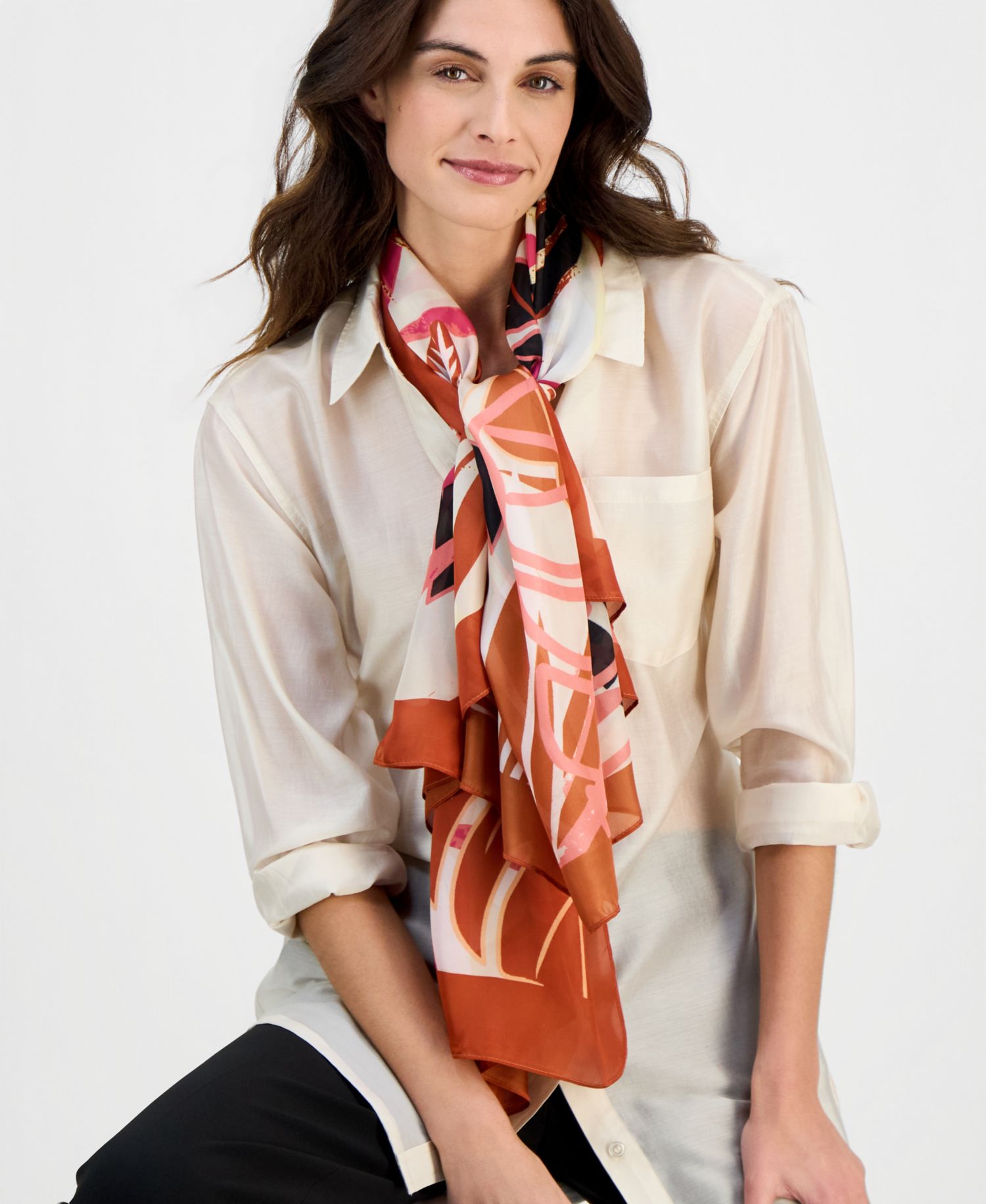 Tropical Oversized Square Scarf