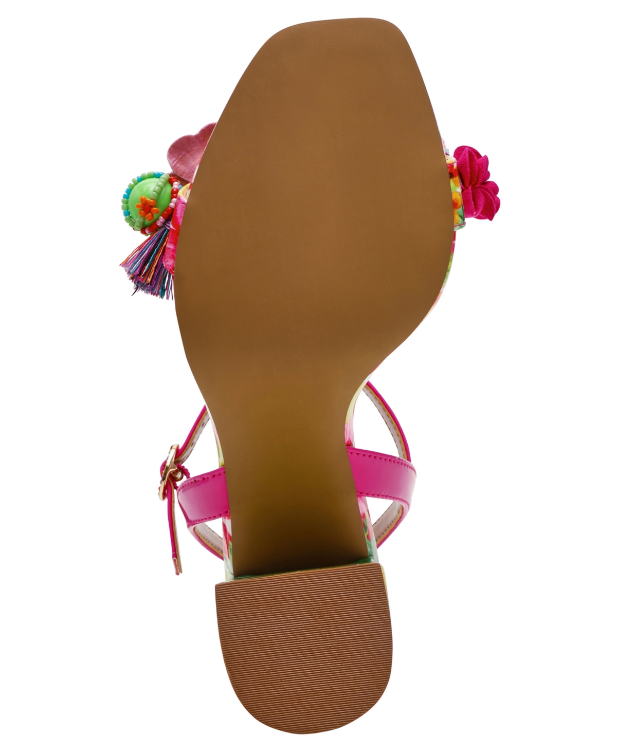 Betsey Johnson Women's Masen Floral Block Heel Dress Sandals