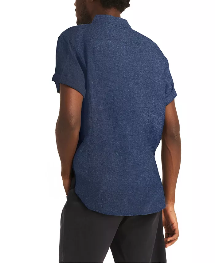 Men's Short-Sleeve Linen Shirt - thumbnail 4