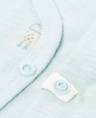 Baby Boys' Printed Top, Footed Pants and Hat, 3-Piece Set