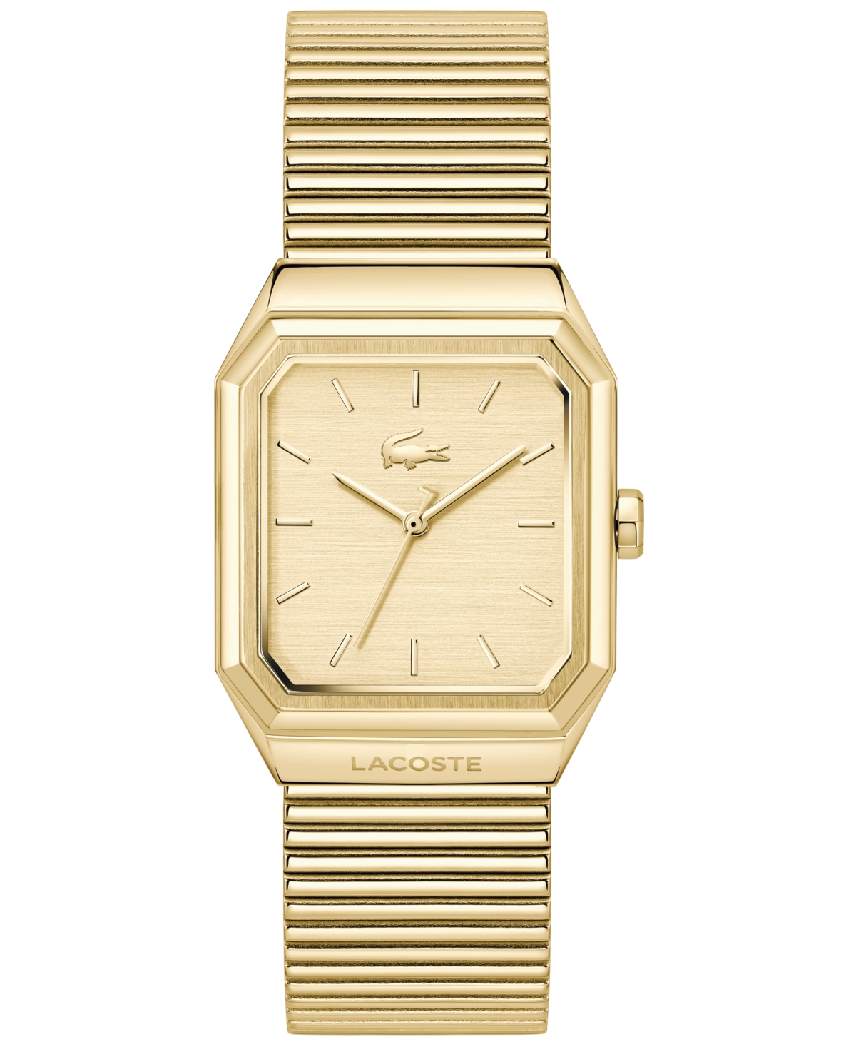 Lacoste Men's Rene Gold Tone Stainless Steel Mesh Bracelet Watch, 31x32mm