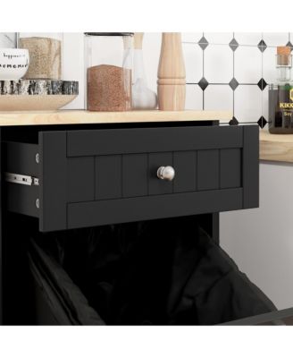 Kitchen Tilt Out Trash Bin Cabinet, Free Sding Recycling Cabinet