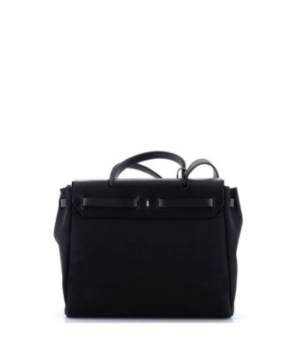 Pre-Owned HERMES  PM Herbag Toile and Leather