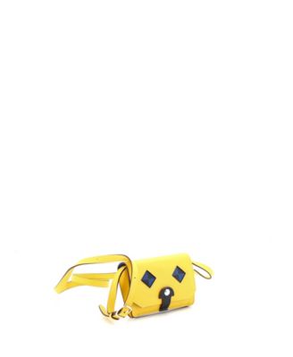 Pre-Owned HERMES Chien Card Holder with Strap Swift and Chevre Mysore