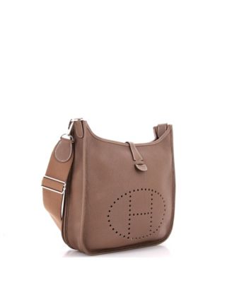 Pre-Owned HERMES PM Evelyne Bag Gen III Clemence