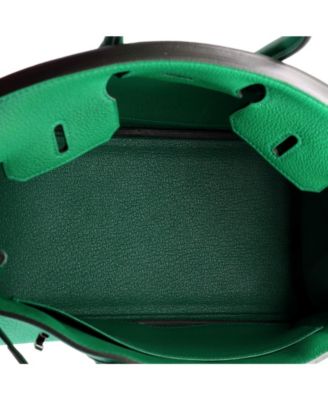 Birkin 25 Handbag Green Togo with Palladium Hardware