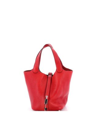 Pre-Owned HERMES PM Picotin Lock Bag Clemence