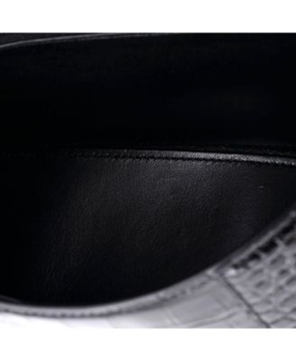 Medium Hourglass Top Handle Bag Embossed Leather