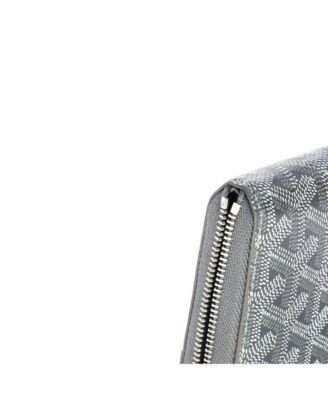 Compact Zip Wallet Coated Canvas