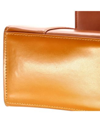 Small Hourglass Top Handle Bag Leather