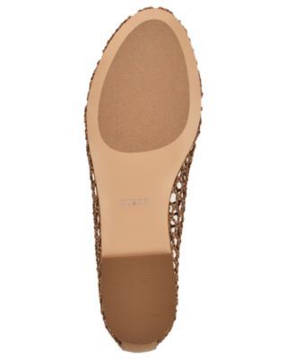 Women's Aylora Triangle Logo Woven Mesh Ballet Flats