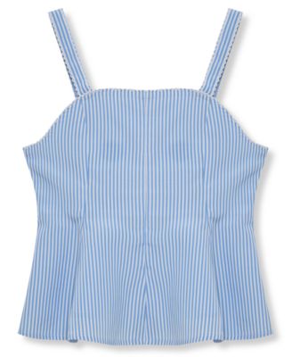 Girls' 7-16 Sleeveless Peplum Top