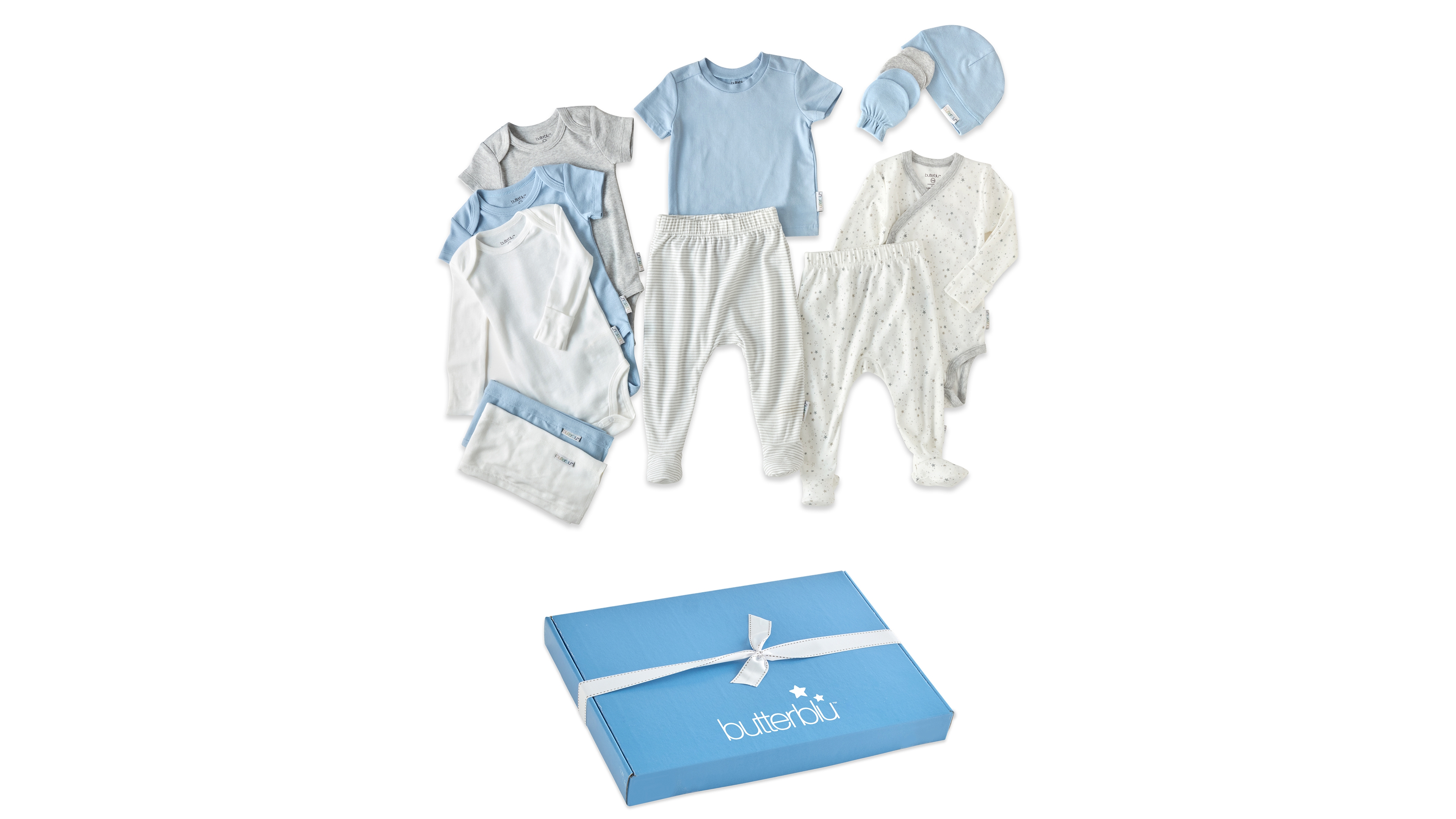 butterblu Baby Boys' or Girls' Welcome Home Layette Gift, 15-Piece Set
