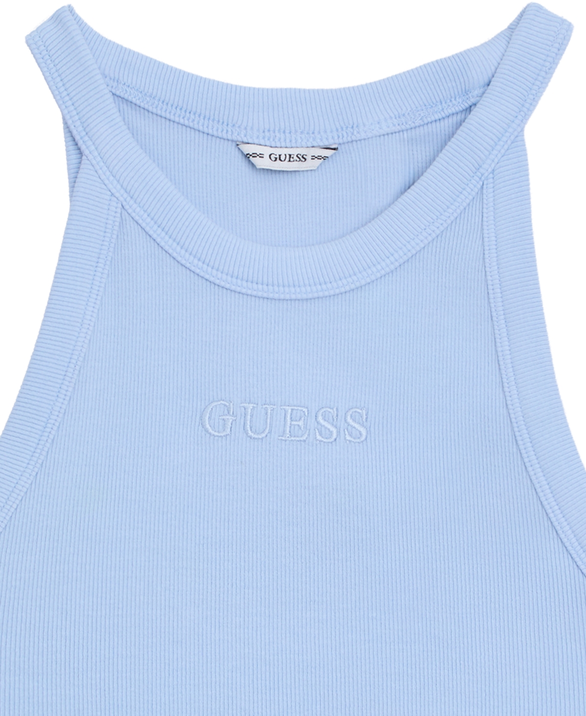 Guess Girls' 7-16 Garment Dye Rib Scoop Neck Top