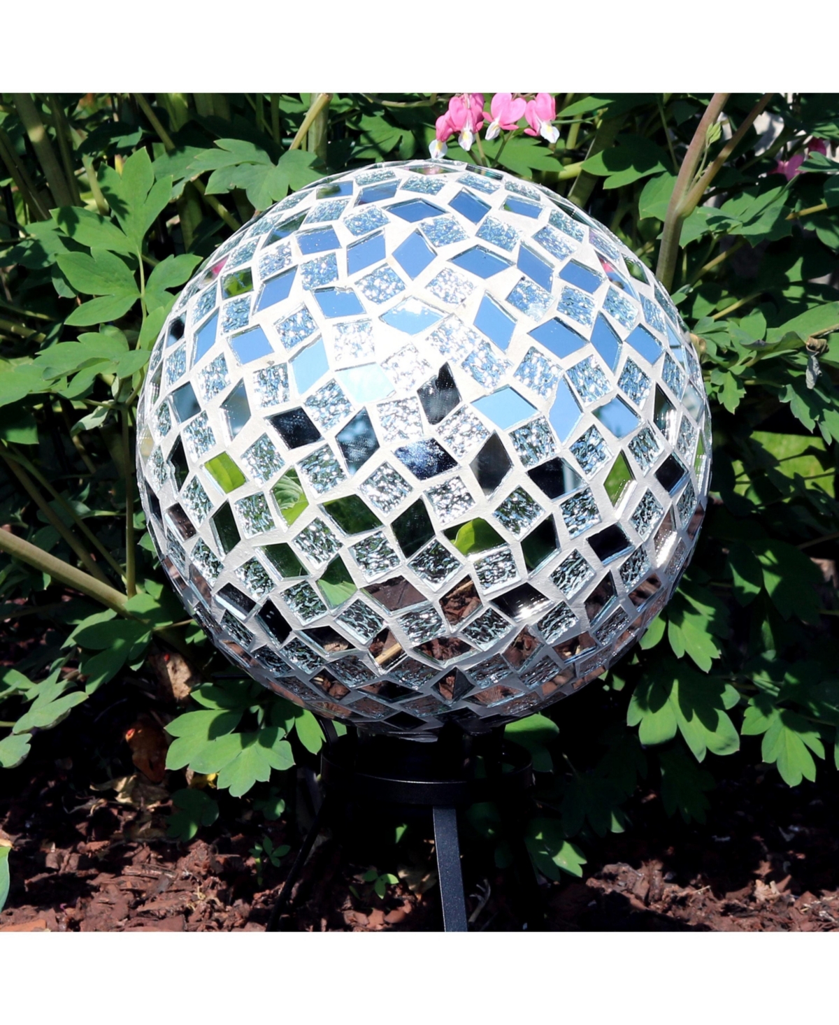 Mosaic Glass Gazing Globe - 10"