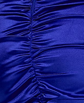 Juniors' Strapless Corset Mermaid Gown