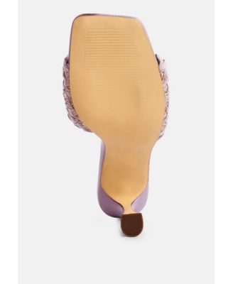 Womens Ny Tour Braided Strap Heel Sandals