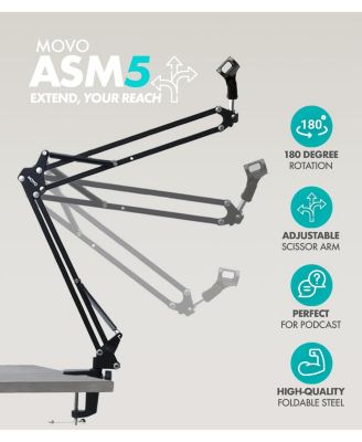 Music Audio Interface Bundle with USB Interface, Dynamic Microphone, and Boom Arm