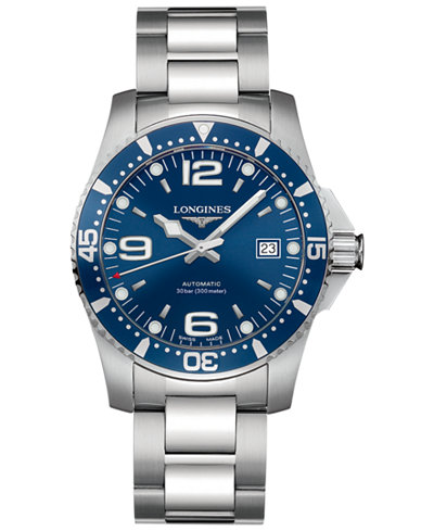 Longines Men's Swiss Automatic HydroConquest Stainless Steel Bracelet Watch 41mm L36424966